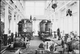 Great Northern Railway electric locomotive number 5008B at Wenatchee, Washington, undated.