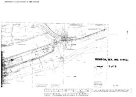 Plat Map of Pacific Coast Railroad Facilities at Renton, Washington, 1953