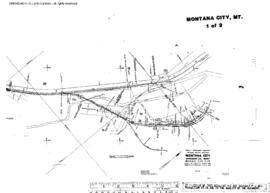 Plat Map of Great Northern Facilities at Montana City, Montana, 1964