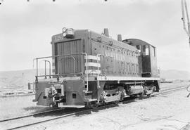 Northern Pacific diesel locomotive number 126 at Bozeman, Montana, in 1955.