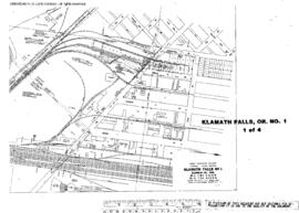 Plat Map of Great Northern Facilities at Klamath Falls, Oregon, 1962