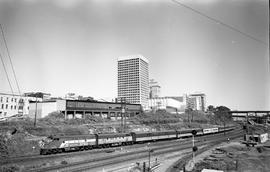 Amtrak diesel locomotive 9760 at Tacoma, Washington in August 1971.