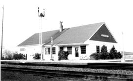 Great Northern Depot at Dutton, Montana, undated