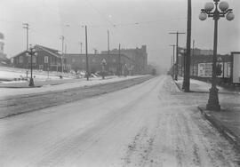 Seattle Municipal Railway track, Seattle, Washington, 1921