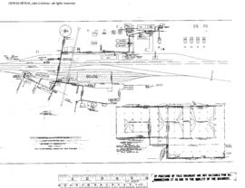 Spokane, Portland, and Seattle Railway Engineering Drawing, Steam Pipe System Map at Wishram, Was...