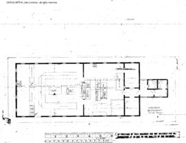 Spokane, Portland, and Seattle Railway Engineering Drawing, Restaurant at Wishram, Washington, 1945