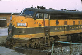 Great Northern Diesel Locomotive 446A at Vancouver, British Columbia, 1968