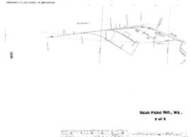 Plat Map of Great Northern Facilities at Deer Park Ind, Washington, 1963