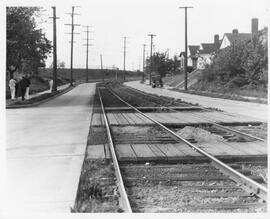 Seattle Municipal Railway Track, Seattle, Washington, 1932