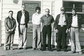 Burlington Northern Railroad employees at Maple Valley, Washington in 1980.