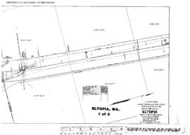 Plat Map of Northern Pacific Facilities at Eltopia, Washington, 1924