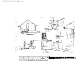 Northern Pacific Engineering Drawing, Depot at Bozeman, Montana, 1923