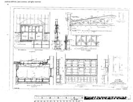 Great Northern Engineering Drawing, Depot at Butte, Montana, 1914
