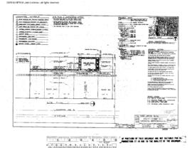 Northern Pacific Engineering Drawing, Yard Office at Stacy Street Hub, Seattle, Washington, 1985