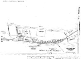 Plat Map of Great Northern Facilities at Willbridge, Oregon, 1942