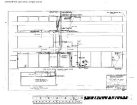 Northern Pacific Engineering Drawing, Car Shop, One Spot at Missoula, Montana, 1968