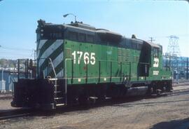 Burlington Northern 1965 at Wenatchee, Washington in 1978.