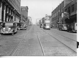 Seattle & Rainier Valley Railway tracks in Seattle, Washington, 1937