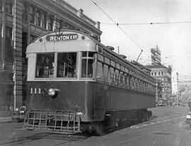 Seattle & Rainier Valley Railway Car 111 in Seattle, Washington, 1936