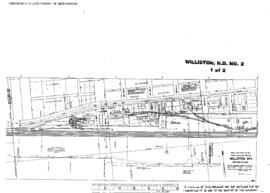 Plat Map of Great Northern Facilities at Williston, North Dakota, 1967