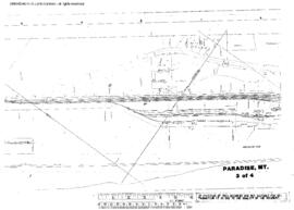 Plat Map of Northern Pacific Facilities at Paradise, Montana, undated