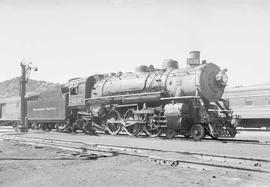 Northern Pacific steam locomotive 2232 at Garrison, Montana, in 1953.