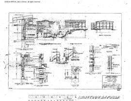 Northern Pacific Engineering Drawing, Crest Office at Retarder Yard at Pasco, Washington, 1970