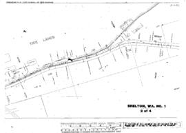 Plat Map of Northern Pacific Facilities at Shelton, Washington, 1926