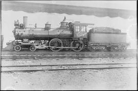 Northern Pacific steam locomotive 694 in 1916.