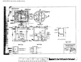 Northern Pacific Engineering Drawing, Tie Treating Plant at Paradise, Montana, 1982