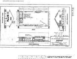 Spokane, Portland, and Seattle Railway Engineering Drawing, Berry Warehouse, 50 Foot X 100 Foot (...