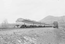 Northern Pacific Vista-Dome North Coast Limited at Palmer Junction, Washington, in 1963.