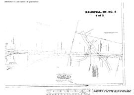 Plat Map of Great Northern Facilities at Kalispell, Montana, 1934