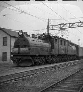 Chicago, Milwaukee, St. Paul and Pacific Railroad electric locomotive number E5 at Renton, Washin...
