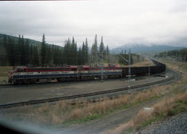 British Columbia Railway Company electric locomotive 6001 at Murray, British Columbia in June 1990.