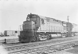 Spokane, Portland & Seattle Railway diesel locomotive number 320 at Tacoma, Washington in 1970.