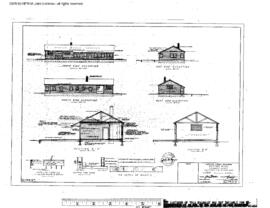 Pacific Coast Railroad Engineering Drawing, Depot at Renton, Washington, 1952