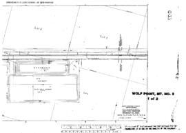 Plat Map of Great Northern Facilities at Wolf Point, Montana, undated