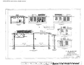 Milwaukee Road Engineering Drawing, Power House at Lewiston, Montana, 1913