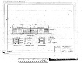 Great Northern Engineering Drawing, Depot at Quincy, Washington, 1959