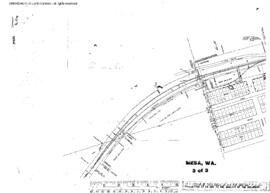 Plat Map of Northern Pacific Facilities at Mesa, Washington, 1949