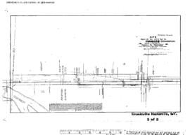 Plat Map of Northern Pacific Facilities at Charlos Heights, Montana, 1908