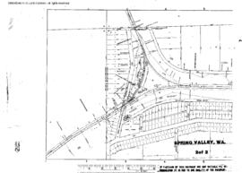 Plat Map of Great Northern Facilities at Spring Valley, Washington, undated