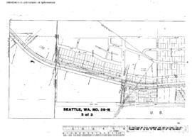 Plat Map of Northern Pacific Facilities at Seattle, Washington, 1910