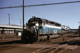Great Northern Railway Company diesel locomotive 329 at Portland, Oregon in 1966.