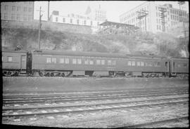 Great Northern Railway passenger car number Oregon at Tacoma, Washington on February 19, 1936.