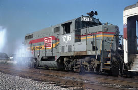 CSX Transportation diesel locomotive 1716 at Pompano Beach, Florida on July 28, 1987.