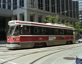 Toronto Transit Commission streetcar 4017 at Toronto, Ontario on July 05, 1990.