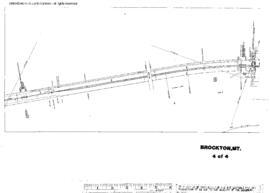 Plat Map of Great Northern Facilities at Brockton, Montana, 1960