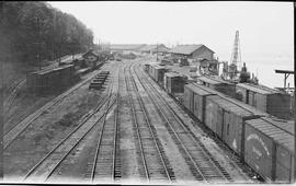 Burlington Northern Half Moon yard at Tacoma, Washington, in 1975.